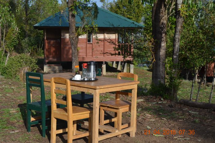 open eating area