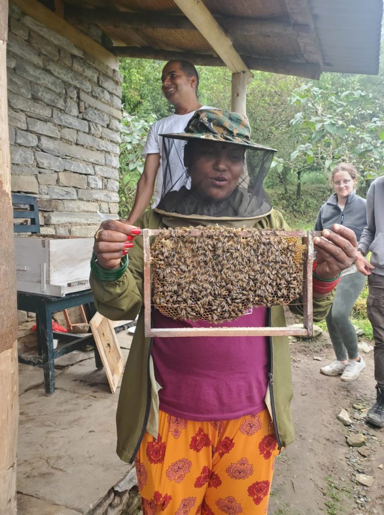 Bee keeping training given by KEL to local women